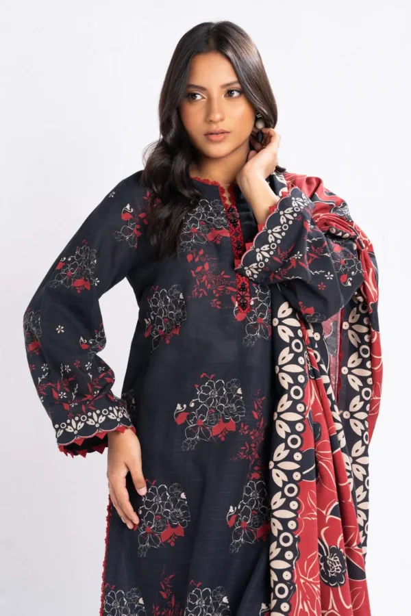 2 Piece Printed Khaddar Suit With Khaddar Dupatta ALKARAM