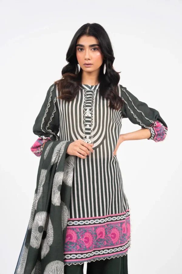 2 Piece Printed Khaddar Suit With Light Khaddar Dupatta alkaram