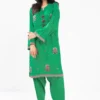 alkaram 2 Piece Embroidered Self Jacquard Suit With Cambric Trouser